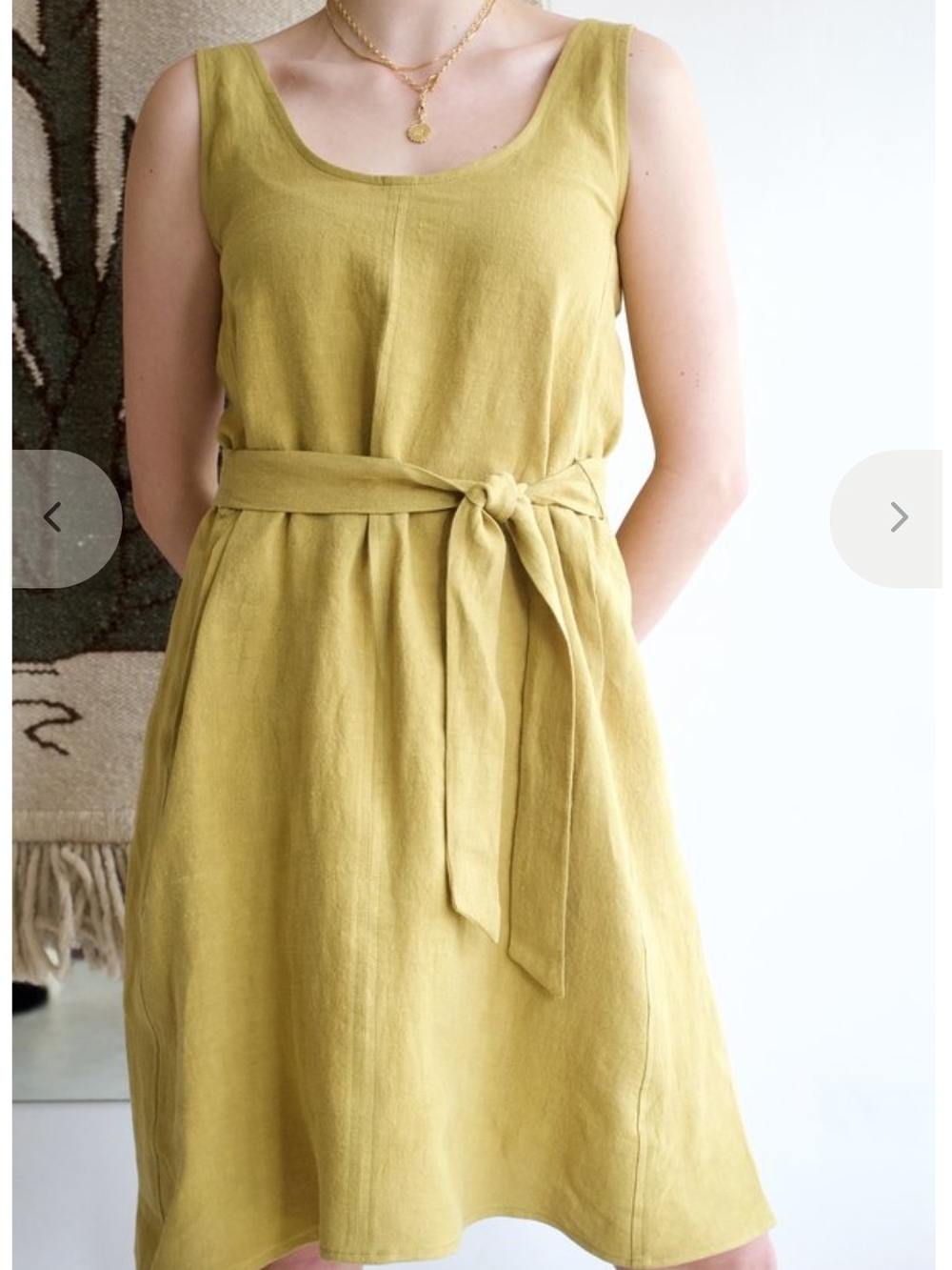 Eve Gravel The Marigold Sleeveless Linen Dress